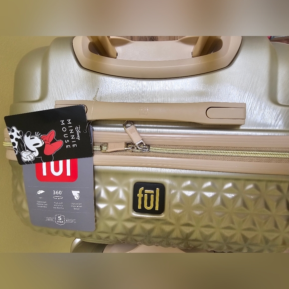 New fūl DISNEY MINNIE MOUSE ROLLING LUGGAGE 2 PIECE SET - Picture 7 of 16